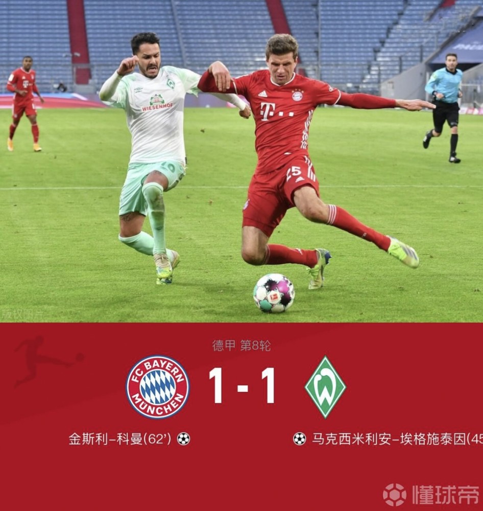 云达不莱梅扳平比分,战成和局 云达不莱梅扳平比分,战成和局