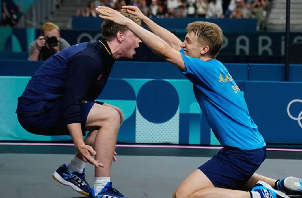 关于奥地利队鏖战瑞典队，张本智和惊艳四座的信息